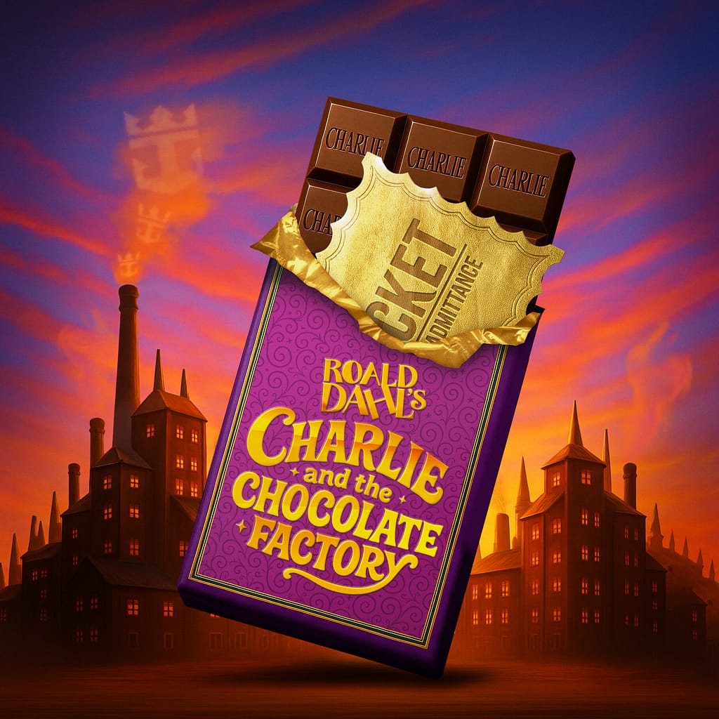 Charlie & Chocolate Factory advertisement