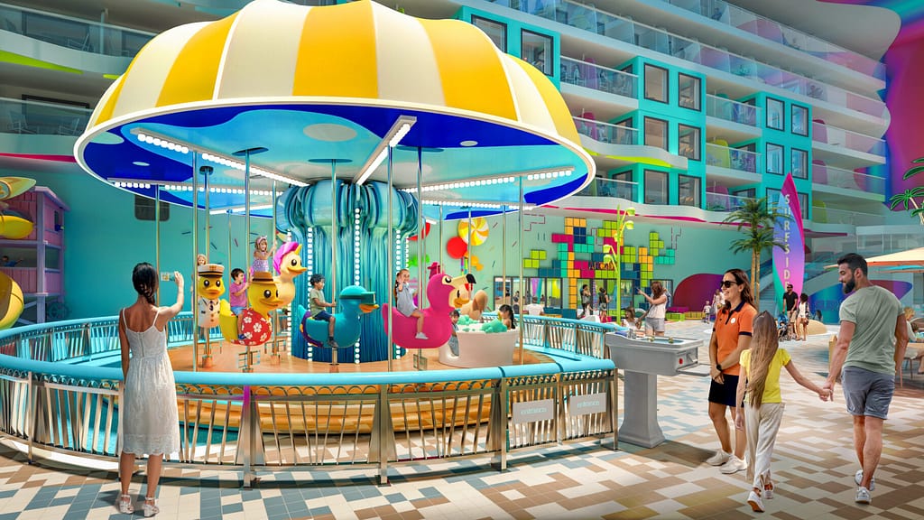 Rubber Duck themed carousel