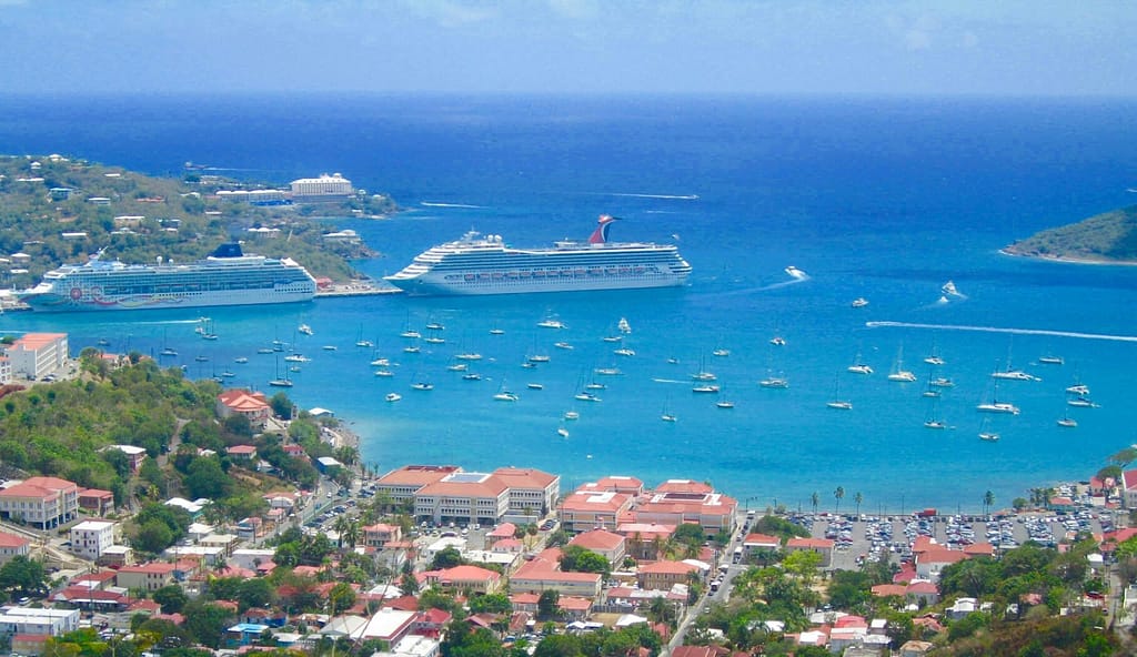 Cruise ship at port