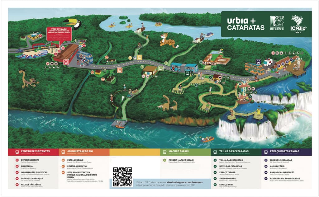 Map of Parque Nacional do Iguaçu