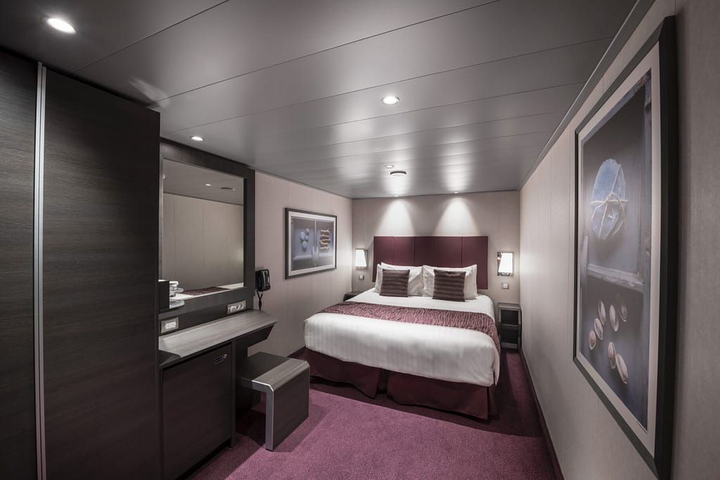 Interior stateroom on the MSC Meraviglia