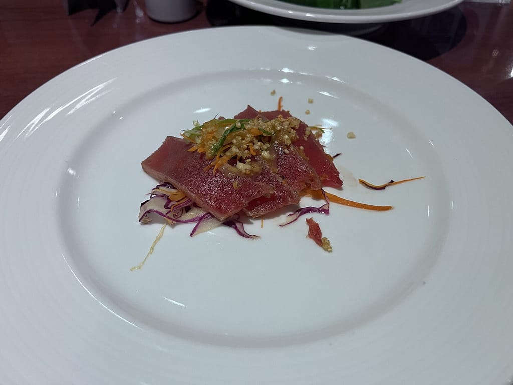 Tuna Tiradito Nikkei on Carnival Legend