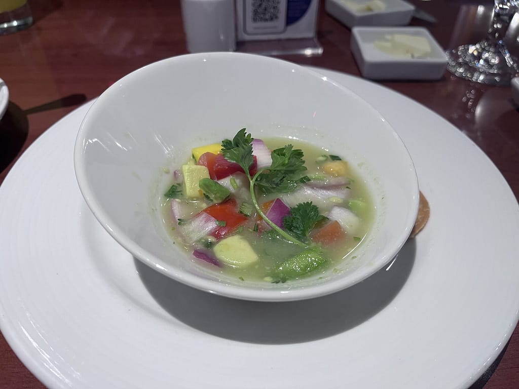 Ceviche Crudo on Carnival Legend