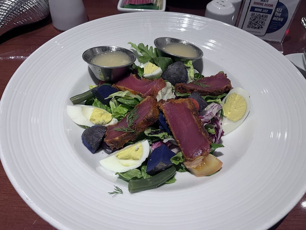Tuna Niçoise Salad on Carnival Legend
