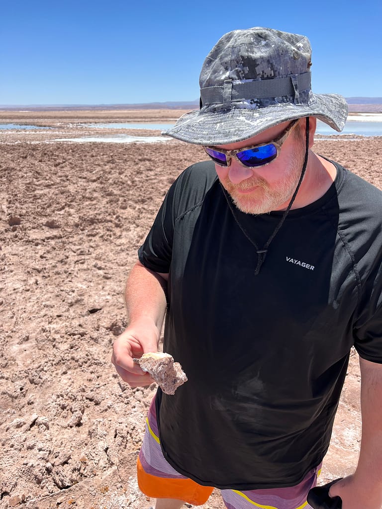 Salt Crystal at Laguna Tebenquiche, Chile