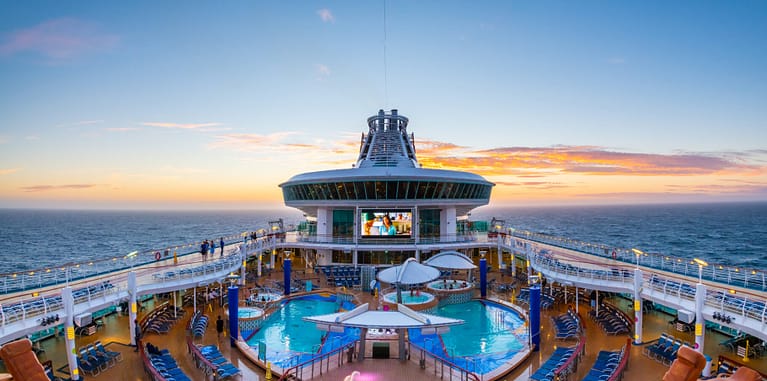 Pool deck on Royal Caribbean’s Explorer of the Seas