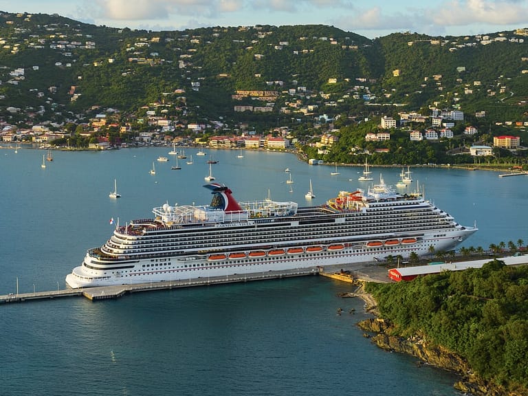 Carnival Vista cruise ship in port