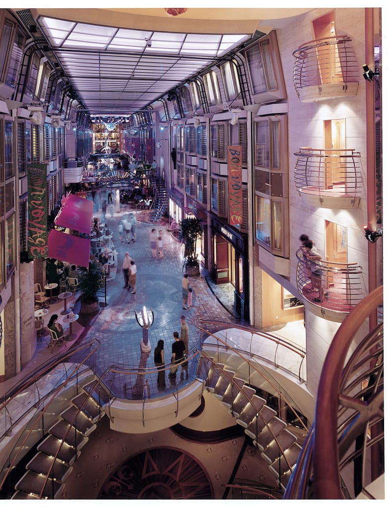 Promenade on Royal Caribbean cruise ship Explorer of the Seas