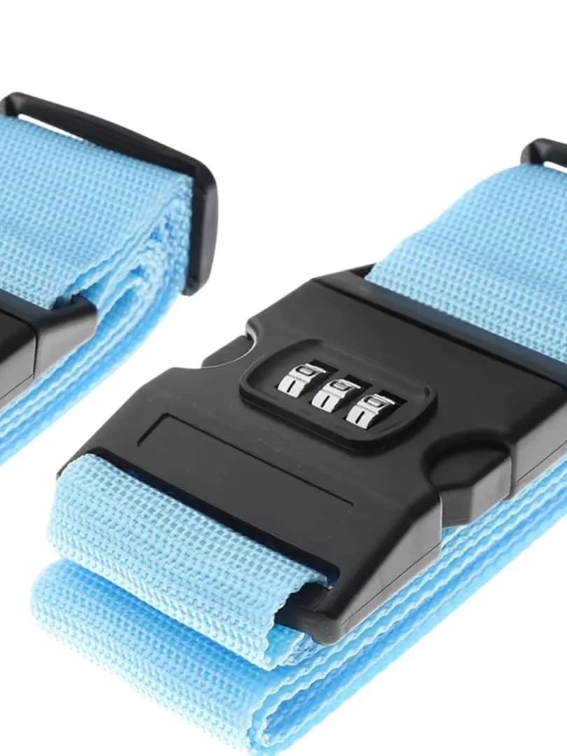 Set of 2 Locking Luggage Straps